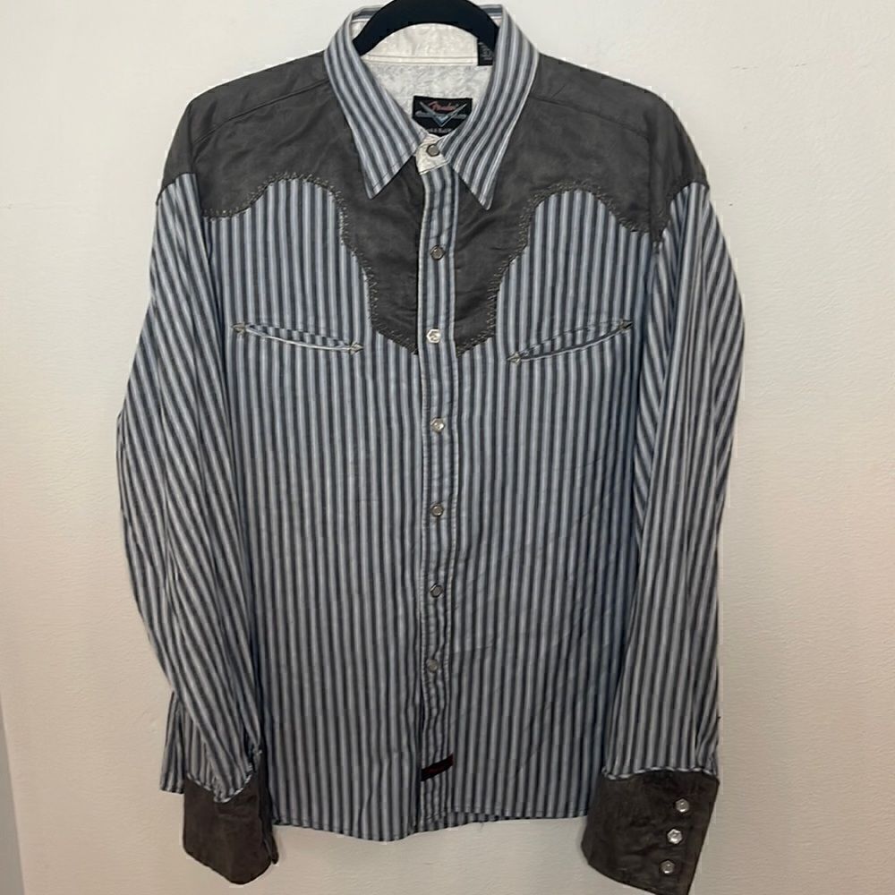 Fender custom shop cotton snap up western shirt.  Size XL.